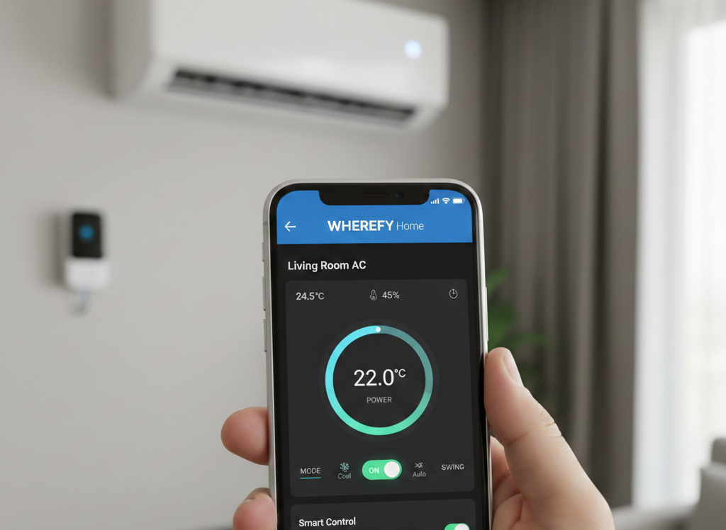 WhereFy Home Automation Mobile App for AC and Temperature Control
